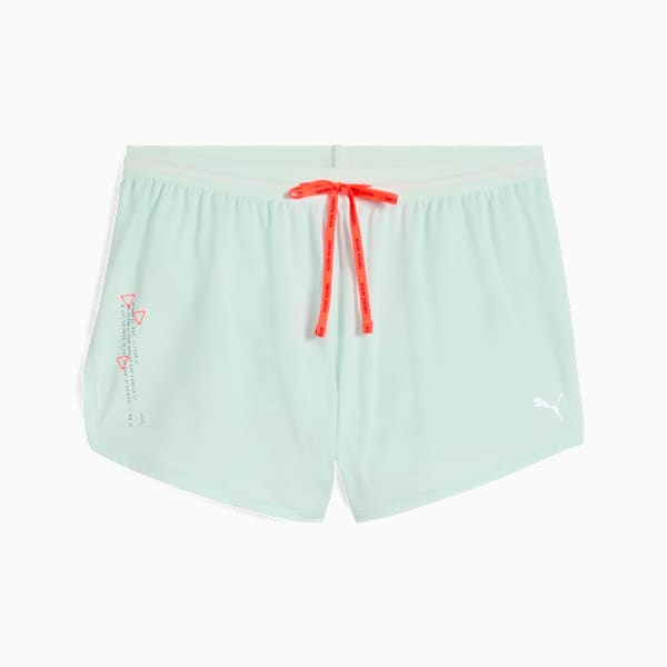 PUMA RUN Knit 3" Split Shorts Women, Peaceful Blue, extralarge